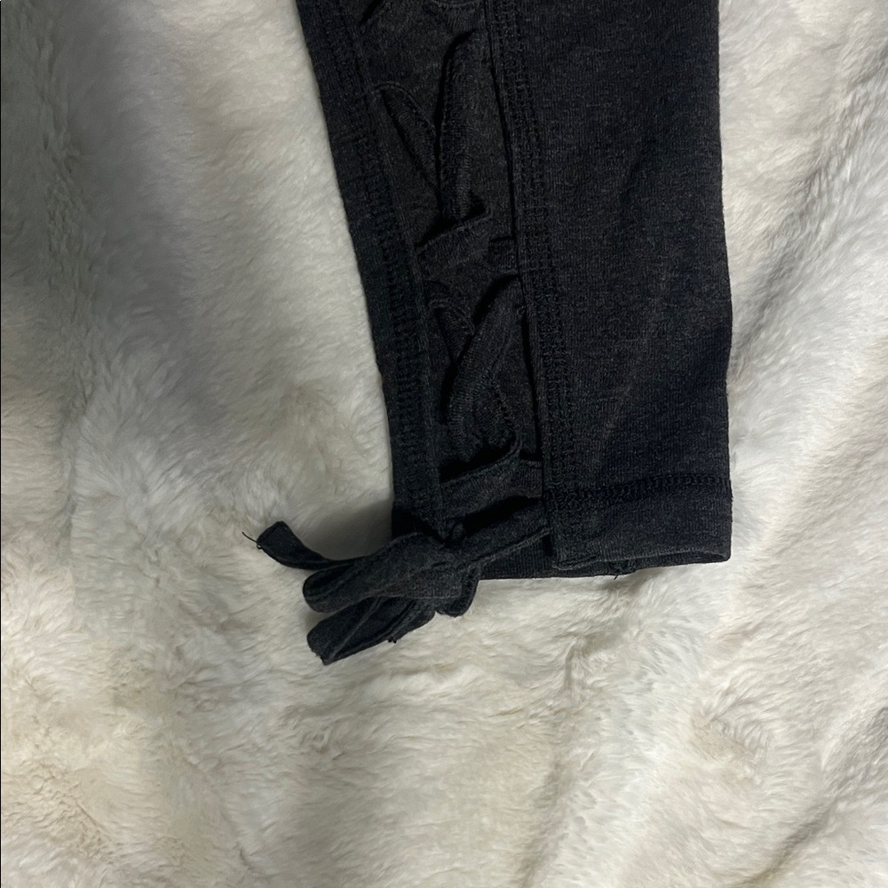 Victoria's Secret Black Leggings with Side Ties - Picture 3 of 3